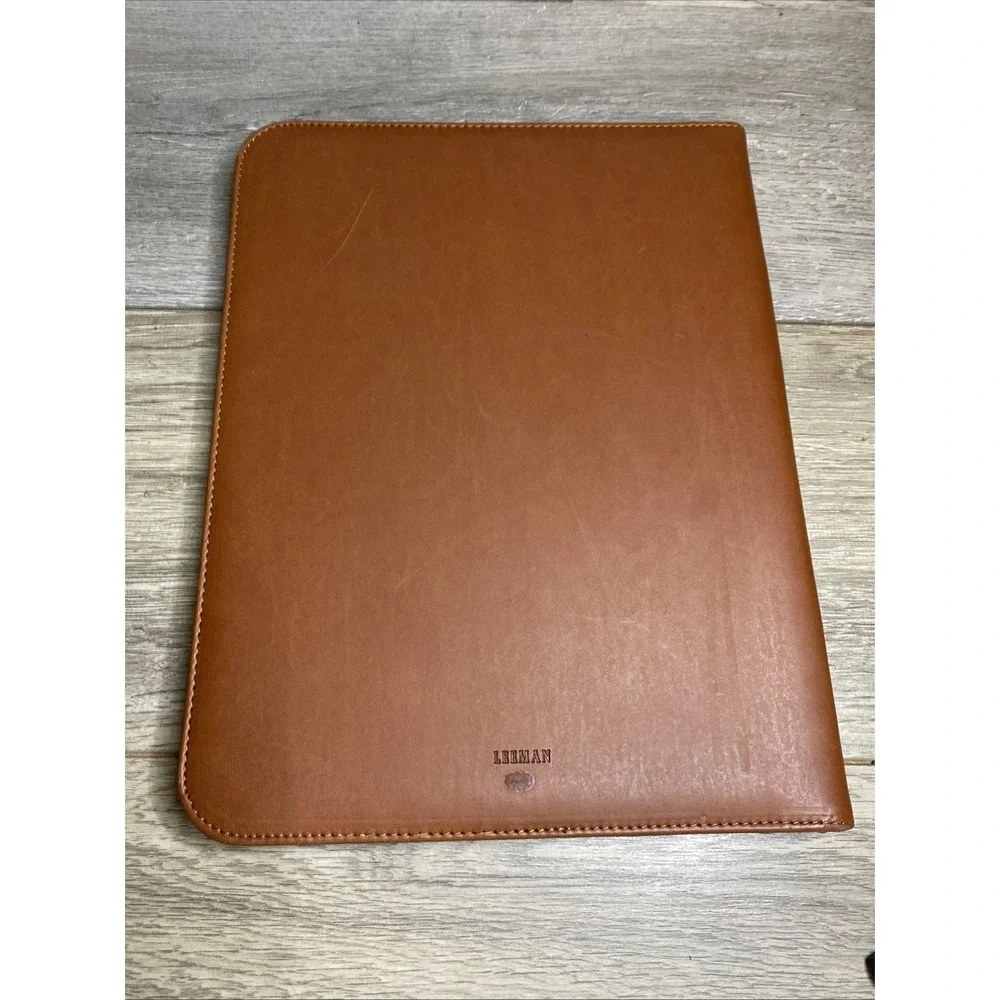 Coca-Cola Portfolio Organizer Unisex OS Tan Good Faux Leather Zip Tech Case